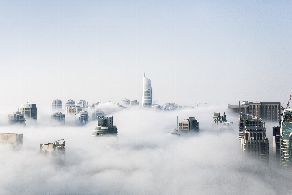 Cloud fog daytime sky