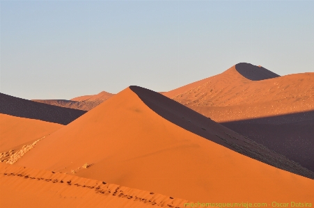 Sun desert singing sand erg Photo