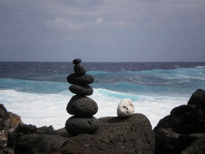 Beach balance waves hawaii Photo