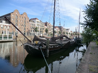 Rotterdam city delfshaven waterway Photo