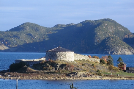 Foto Castelo steinvikholm
 noruega fiorde de trondheim
