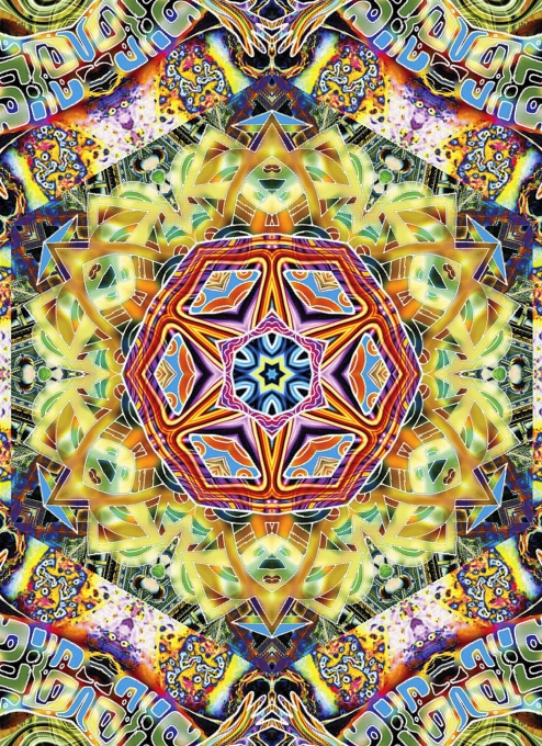 Mandala meditasi pola seni