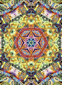 Foto Mandala meditasi pola seni