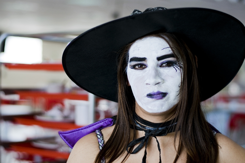 Make up girl headgear fun