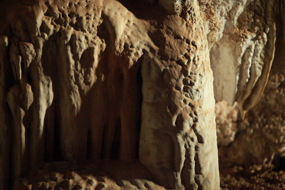 Cave rocks lights formation