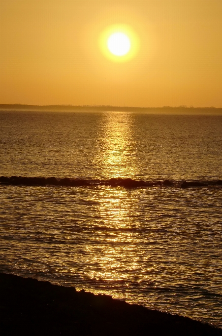 Plage coucher de soleil la mer du nord
 horizon