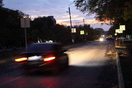 Night car road lane Photo