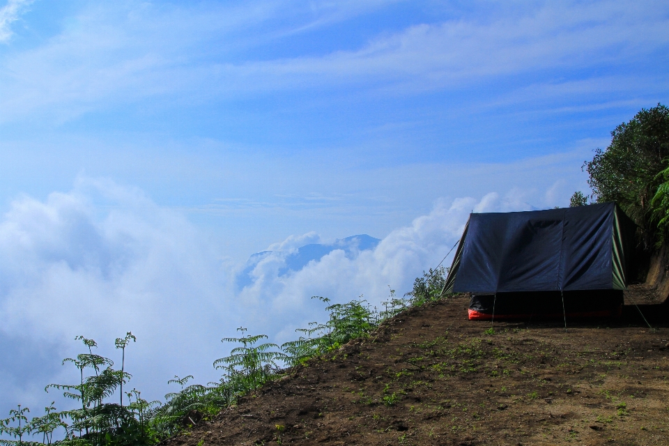 Nature paysage ciel camping