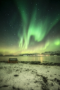 Aurora northern lights solar wind Photo