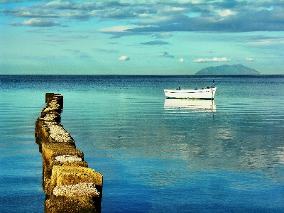 Meer sizilien
 italien horizont Foto