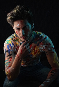 Body paint male pakistan Photo