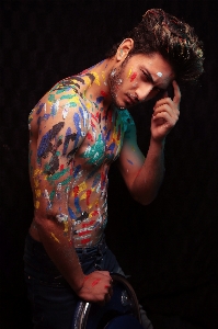 Paint body male performance Photo