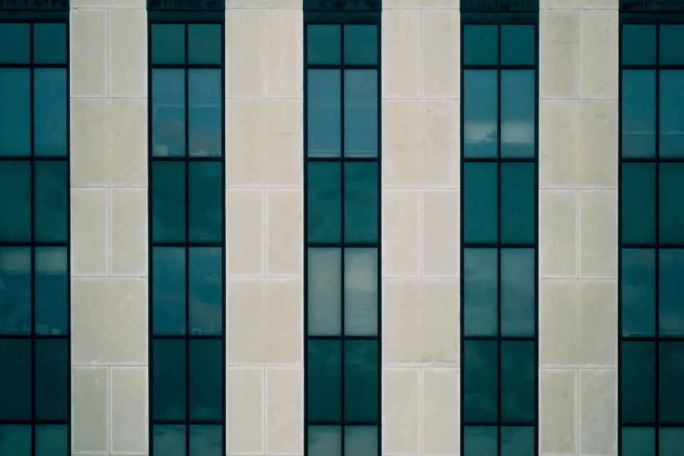 Architecture glass concrete symmetry