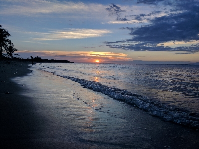 Beach sun sunset water Photo