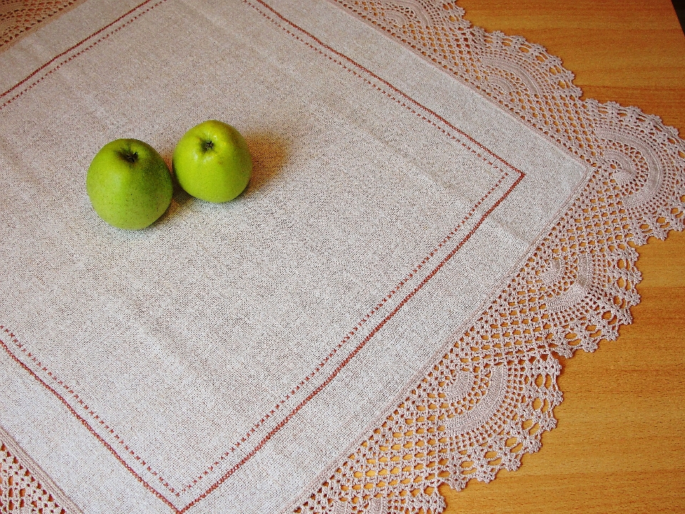 Crocheté
 jaune nappe de table textile