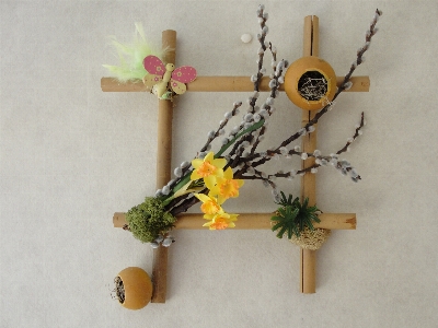 Spring flower twig cross Photo