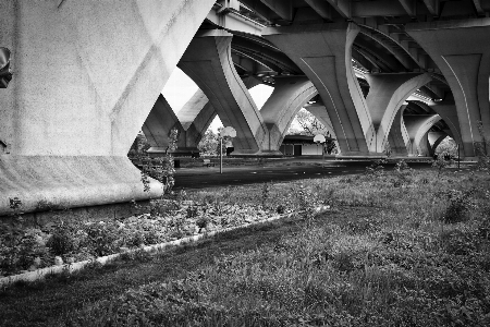 Park bridge basketball black Photo