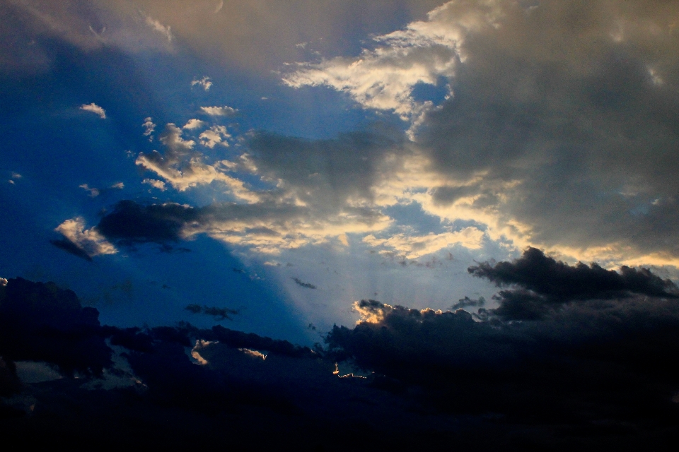 Blau wolke wolkig morgen