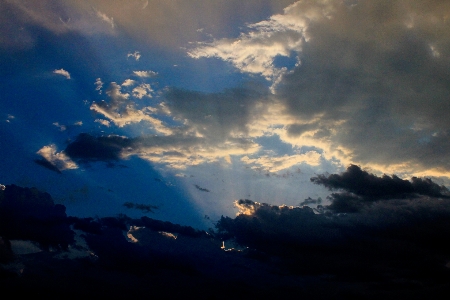 Blue cloud cloudy morning Photo