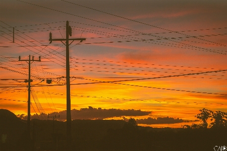 Foto Céu sol luz vermelho