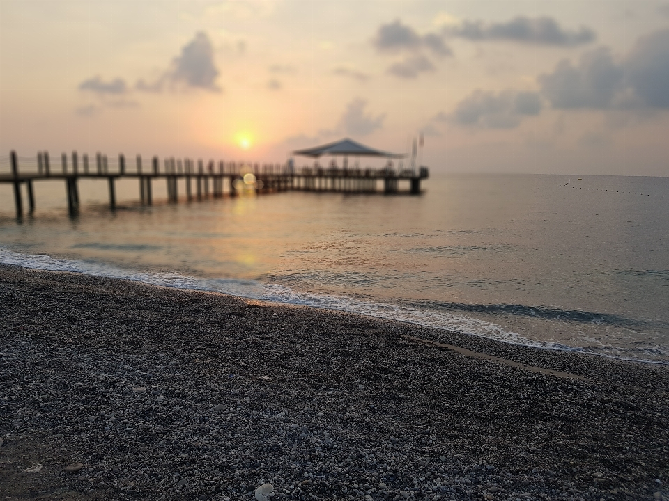 Sonnenuntergang strand ufer meer