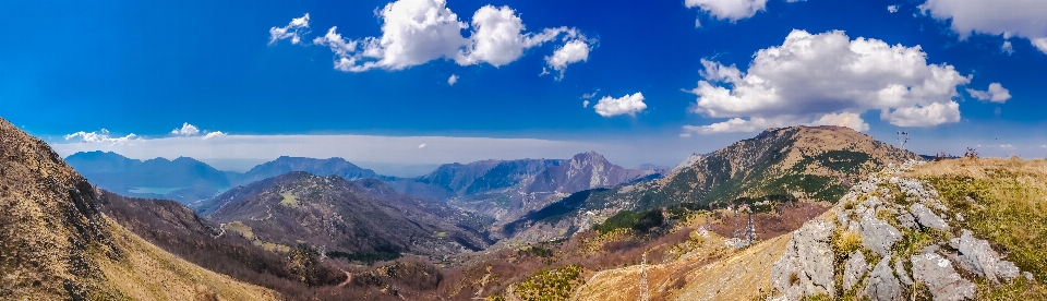 Albania góra panoramiczny niebo