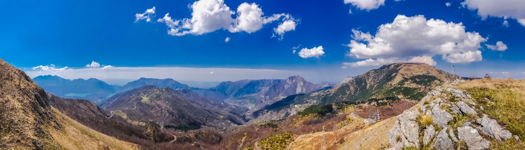 アルバニア 山 パノラマ 空 写真