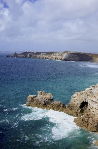 Cliff sea brittany coast Photo