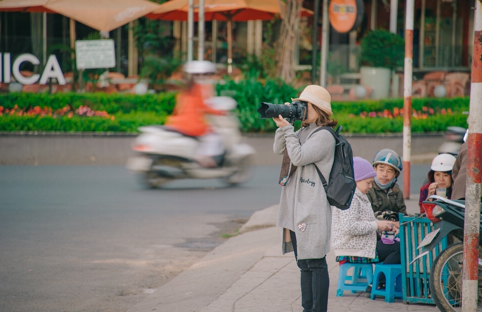 Potret cantik juru jalan