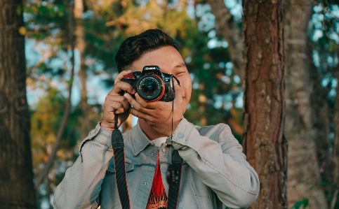 Beautiful portrait photographer boy Photo