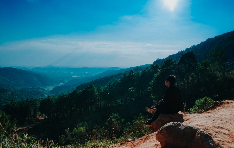 Portrait landscape natural sky