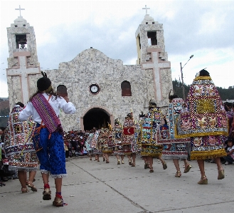 Peru church dance tourism Photo