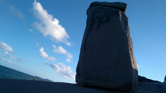 Sea sky cloud rock Photo