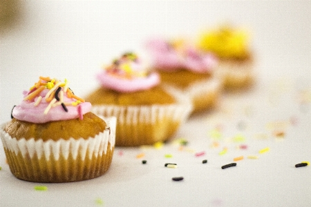 Muffins dessert cupcake buttercream Photo