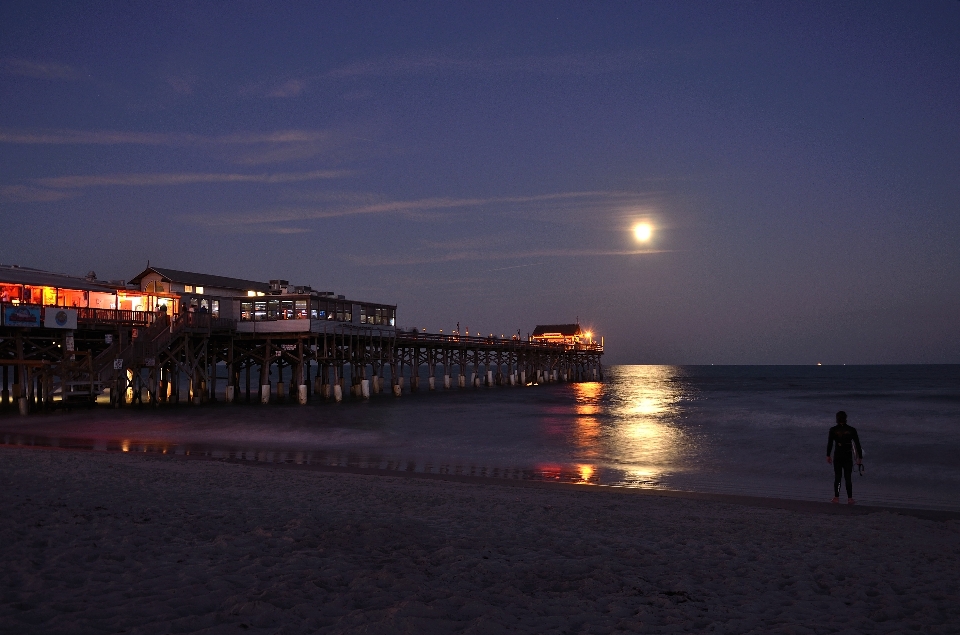 Pier ocean sea florida