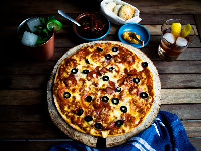 Pizza food meal restaurant Photo