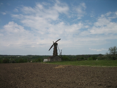 Landscape windmill sky clouds Photo