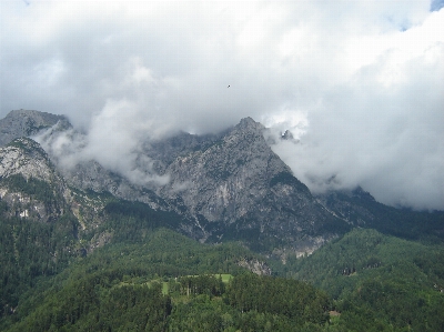 Mountains rock clouds hiking Photo