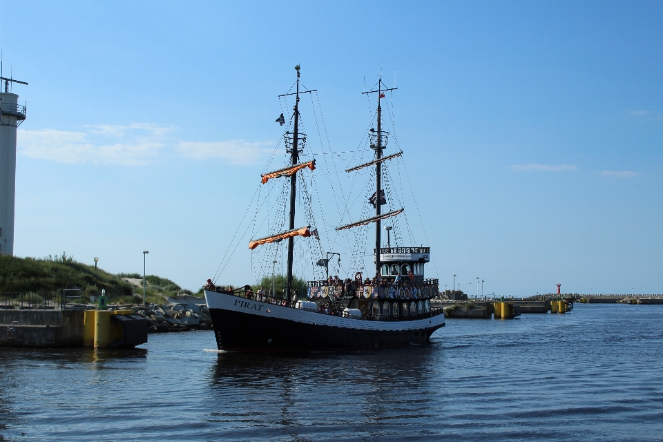 Sea tall ship sailing