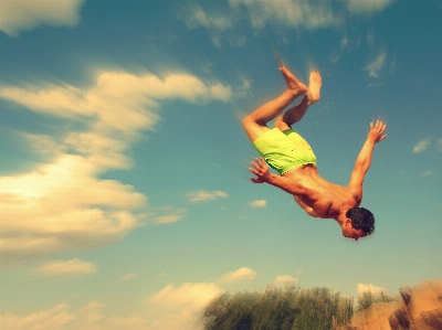 Photo Ciel nuage sauter amusant