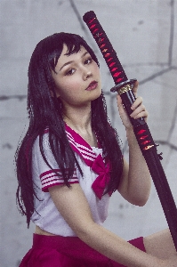 Sword japanese girl cosplay Photo