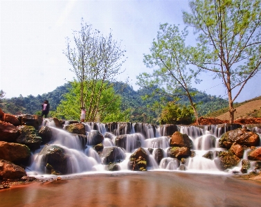 Waterfall natural landscape photography Photo