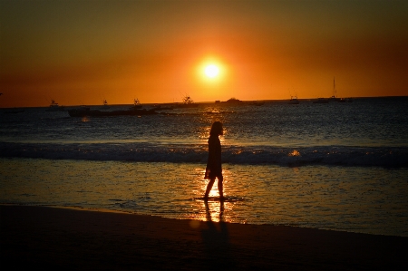 Sunset relaxation travel costa rica Photo