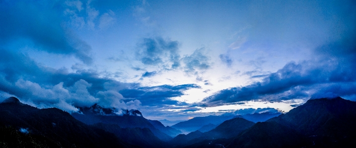 Panorama sky nature mountain range Photo