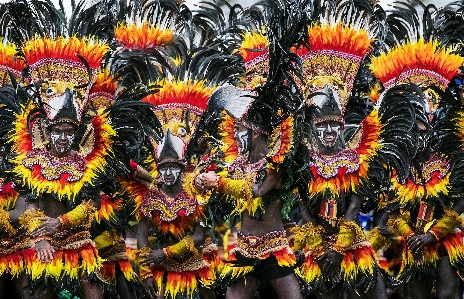 Foto Menari festival filipina karnaval