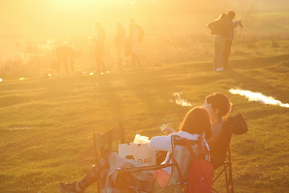 Young people mountain life