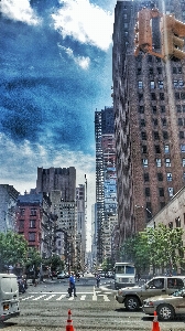 Foto Manhattan área metropolitana
 arranha-céu urbana
