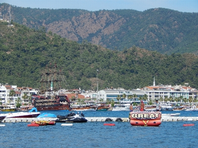 Sea landscape marina ship Photo