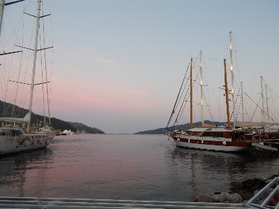 Sea landscape marina ship Photo