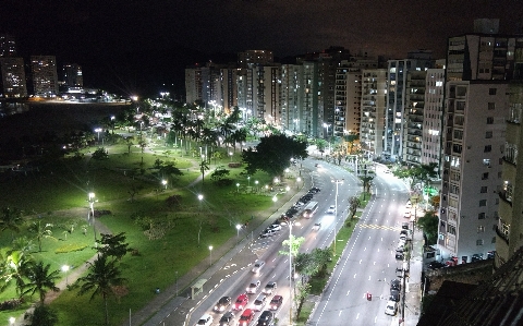 Beach building sea night Photo